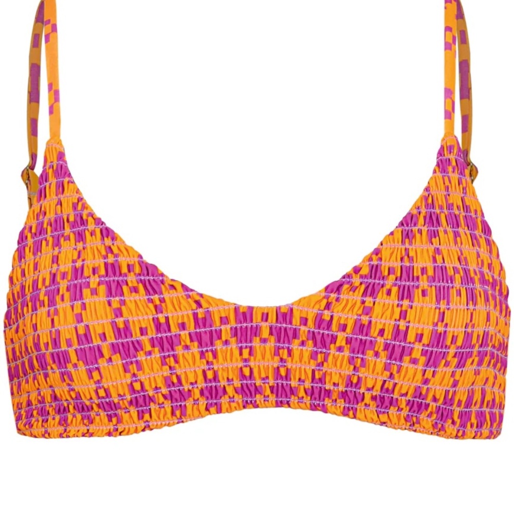 Maaji Gallineto Glow Liberties Classic Bralette Bikini Top Size Medium NWT - Picture 4 of 9